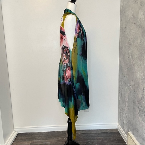 Open Cardigan Sleeveless Viscose Size Medium - Picture 12 of 13